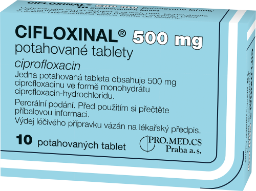 CIFLOXINAL 500 mg potahované tablety