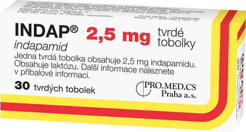 INDAP 2,5 mg tvrdé tobolky