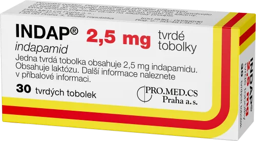 INDAP 2,5 mg tvrdé tobolky