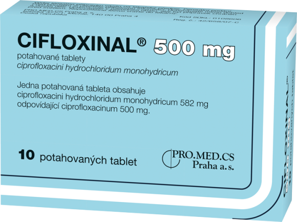 CIFLOXINAL 500 mg potahované tablety