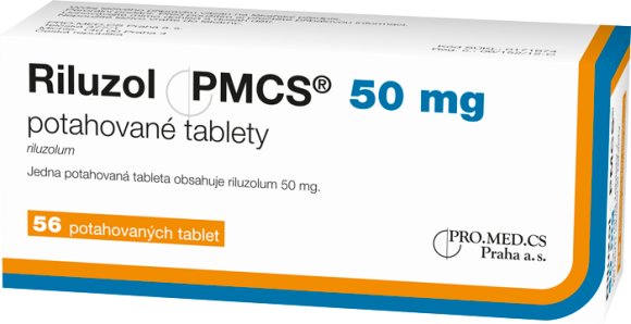 Riluzol PMCS 50 mg potahované tablety
