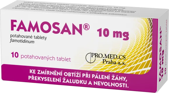 FAMOSAN 10 mg potahované tablety