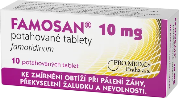 FAMOSAN 10 mg potahované tablety